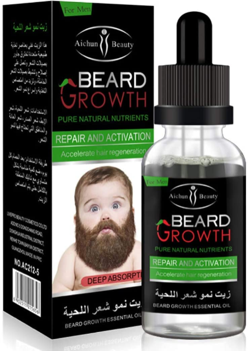 Aceite Esencial Natural De Alta Calidad Para El Crecimiento De La Barba