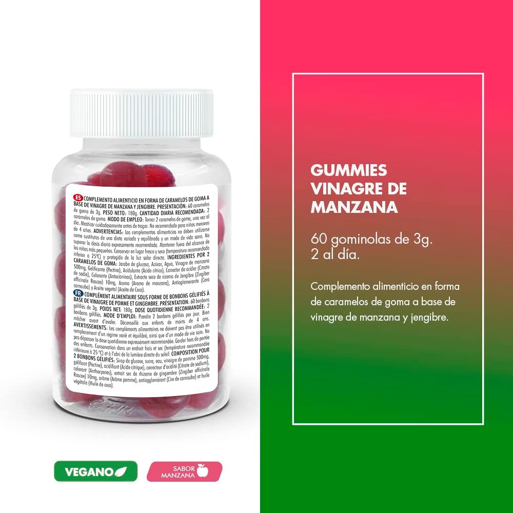 Gummies de Vinagre de Manzana – Apoyo Digestivo y Energía Natural