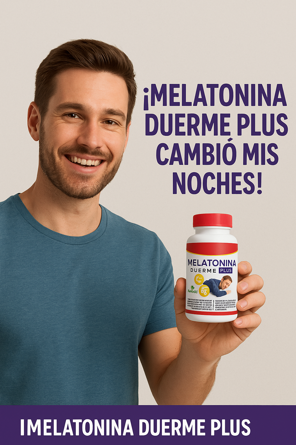Melatonina Duerme Plus 60 Cápsulas – Sueño Profundo y Reparador