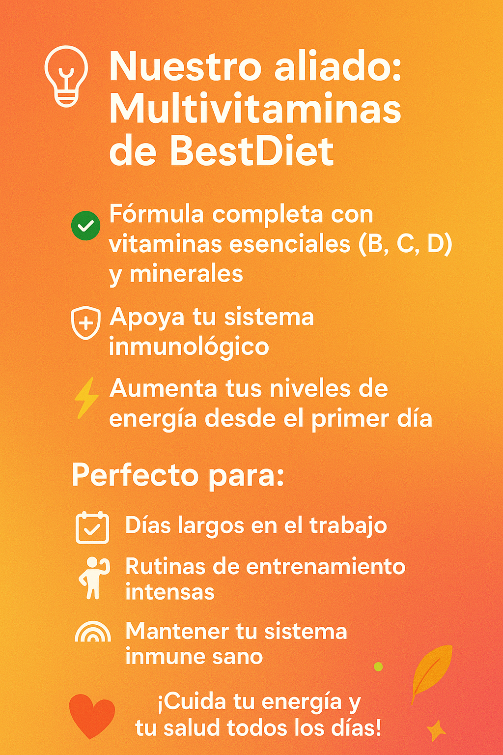 Multivitaminas 60 Cápsulas – Energía, Inmunidad y Bienestar
